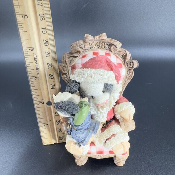 Mary's Moo Moos Christmas Cow Enesco I've Been Udderly Good This Year Figurine - Picture 3 of 9